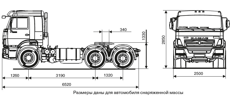 Седельный тягач КАМАЗ 65116 Схема.jpg